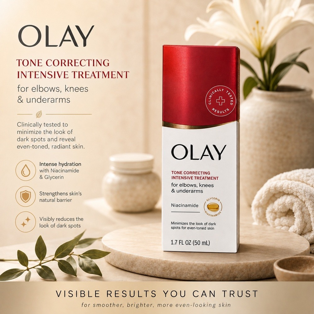 Olay Tone Correcting Intensive Treatment Niacinamide Elbow Knee Underarm 1.7oz